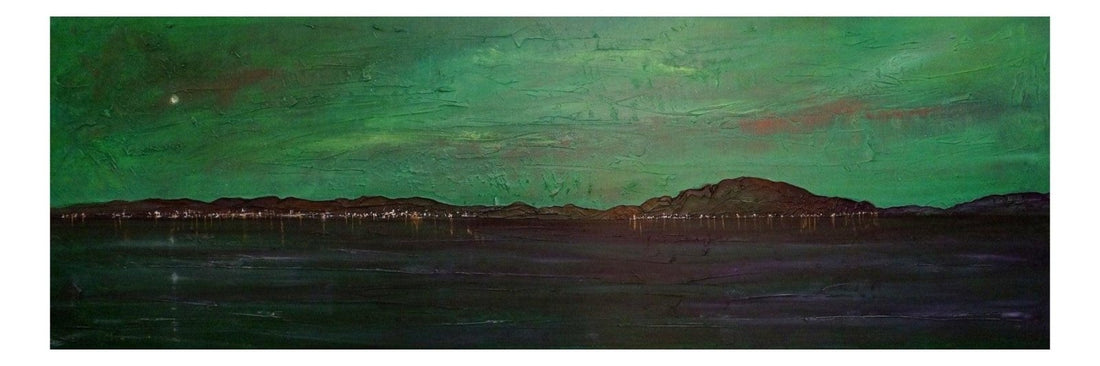An Ethereal Clyde Night Scotland Panoramic Fine Art Prints | An Artwork from Scotland by Scottish Artist Hunter