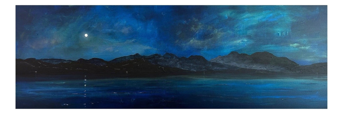 Arran Prussian Twilight Scotland Panoramic Fine Art Prints