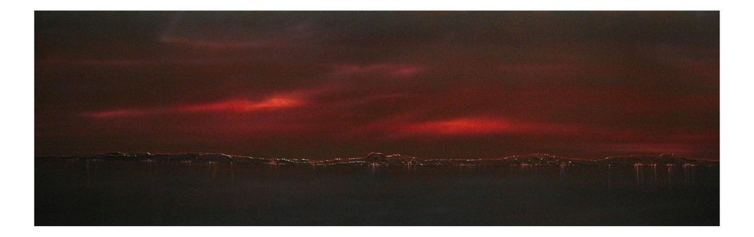 Clyde Winter Dusk Scotland Panoramic Fine Art Prints | An Artwork from Scotland by Scottish Artist Hunter