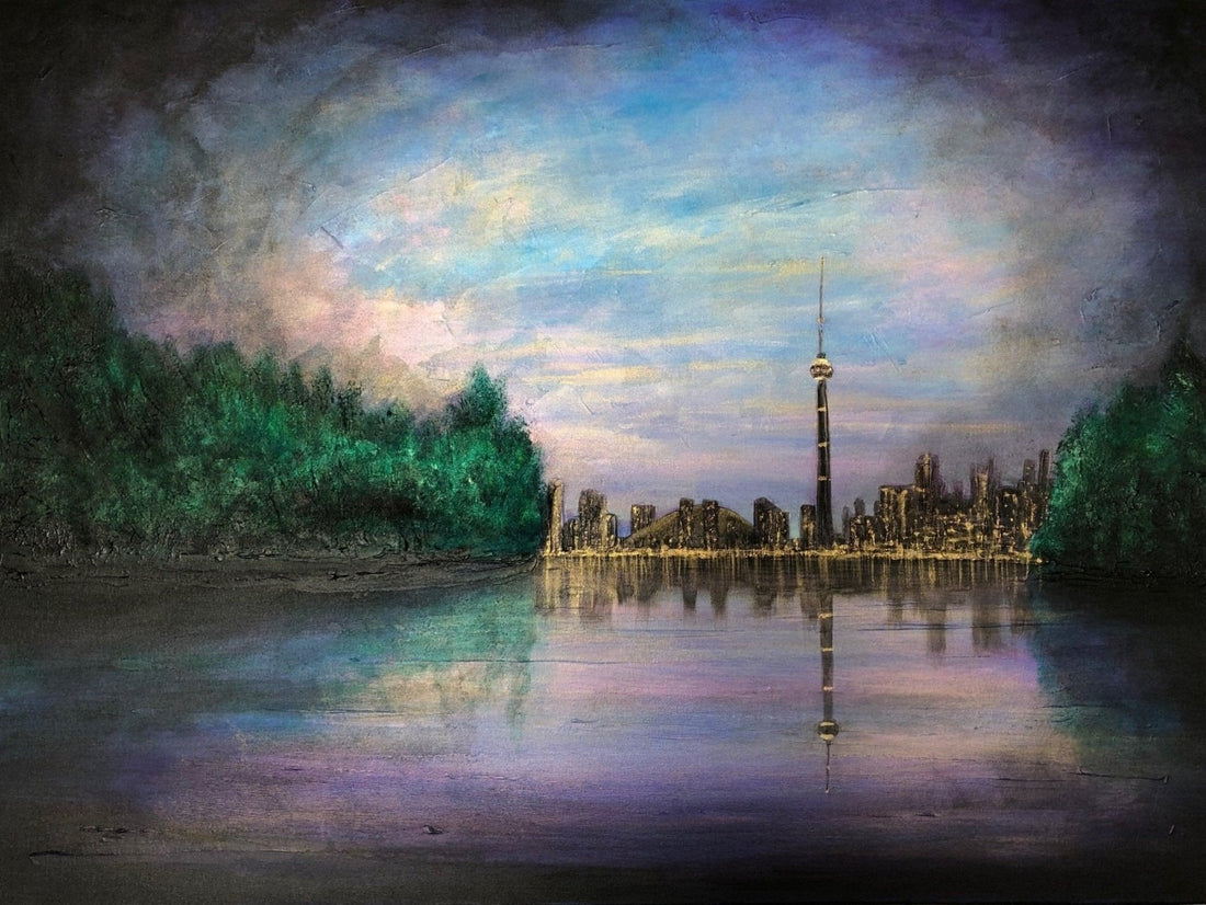 Toronto Last Light Painting Fine Art Prints | An Artwork from Scotland by Scottish Artist Hunter